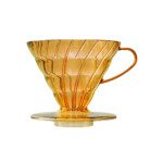 دریپر پلاستیکی شفاف V60 هاریو زرد