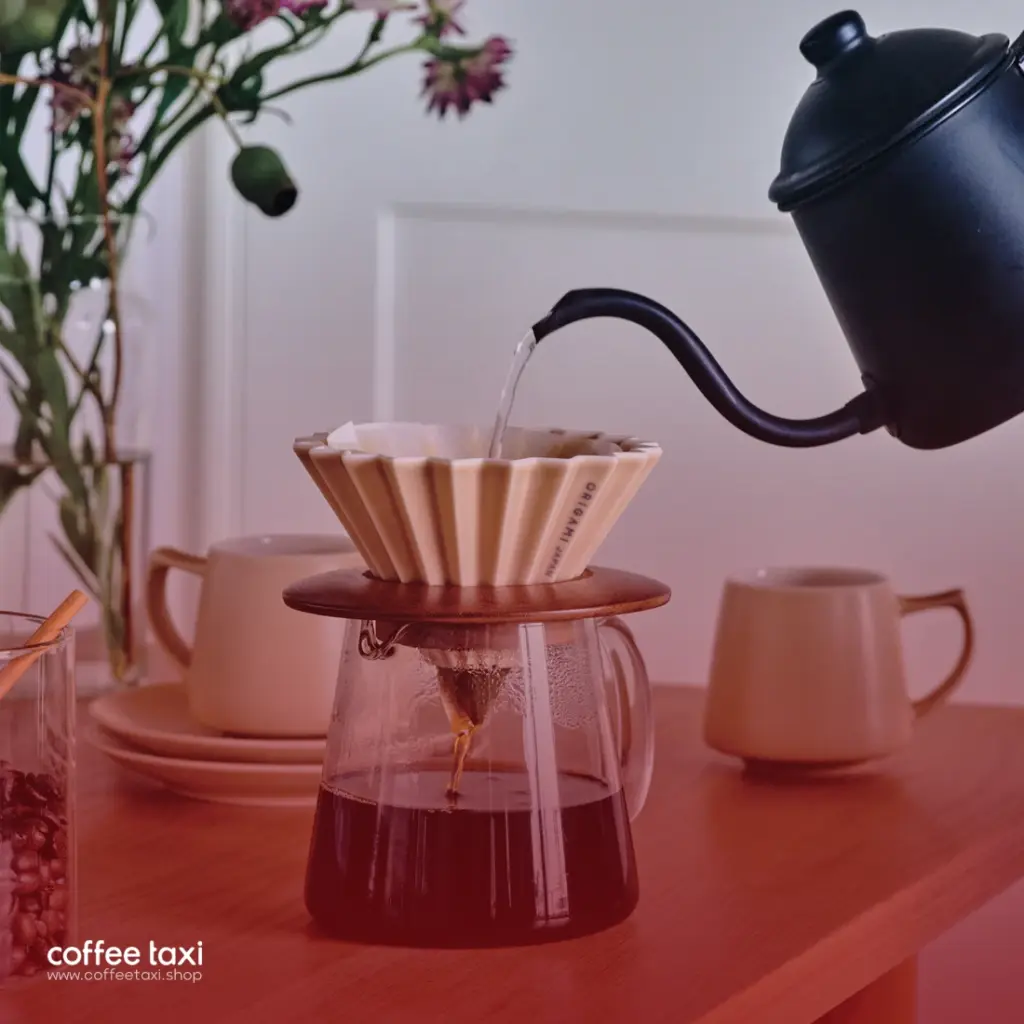 دم آوری قهوه با اوریگامی