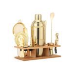 ست شیکر چوبی و طلایی