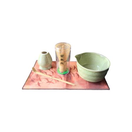 ست چای ماچا چین چای حوله دار-سبز پسته ای