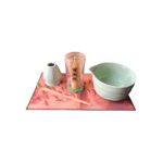 ست چای ماچا چین چای حوله دار-سبز روشن