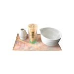 ست چای ماچا چین چای حوله دار-سفید