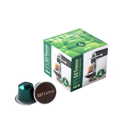 قهوه کپسولی SETpresso سازگار با دستگاه نسپرسو (Green) – 10 عددی